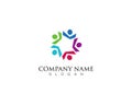 people community logo and vector design Royalty Free Stock Photo