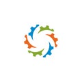 People,Community, Teamwork and Partnership logo icon