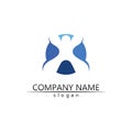 people Community vector logo care, group network and social icon design template Royalty Free Stock Photo