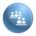 People conference icon, simple style