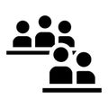 People conference icon, simple style