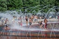 People cool off from the heat in Boston Royalty Free Stock Photo