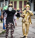 People in Costume Celebrating Mardi Gras Day in the Marigny