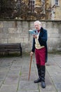 People costumed in the streets of Bath for the Jane Austen festival