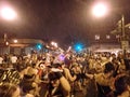 People in costumes in the at Chinatown Halloween Street Party