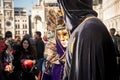 People in costumes and masks on Carnival in Venice Royalty Free Stock Photo