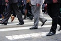 People crossing in a city