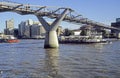 Millennium Bridge and River Thames London UK 2003