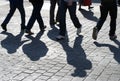 People crossing road