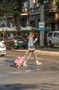 People crossing the road