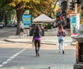 People crossing the road