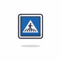 People crossing sign icon Royalty Free Stock Photo