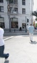 People Crossing Street