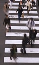 People crossing the street