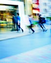 people crowd enter marketplace Royalty Free Stock Photo