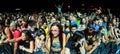 People from the crowd (fans) watch a concert at FIB Festival