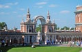People crowds in Tsaritsyno park in Moscow