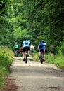 People cycling on a bike