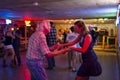 People dancing country music in the Broken Spoke dance hall in Austin, Texas Royalty Free Stock Photo