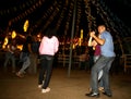 People dancing forro in ilheus Royalty Free Stock Photo