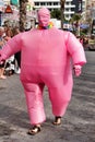 People dancing and having a good time in the Gay Pride Parade in Benidorm