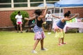 People dancing at a local Juneteenth celebration festival in Thomasville, Georgia