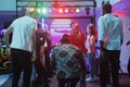 People dancing in nightclub Royalty Free Stock Photo