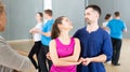 People dancing social dances in pair Royalty Free Stock Photo