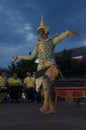 People dancing supreme thai mask or Khon dance drama thai style