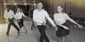 People dancing tap dance Royalty Free Stock Photo