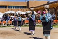 People dancing in traditional Zuni Culture performance