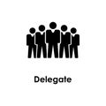 people, delegate icon. Element of business icon for mobile concept and web apps. Detailed people, delegate icon can be used for Royalty Free Stock Photo