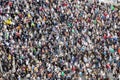 People demonstrate against encrease Royalty Free Stock Photo