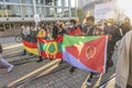 People demonstrate for a free Ethiopia and stopping the civil war in tigray