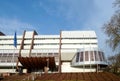 People descending stairs of the Council of Europe building