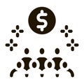 people desire to have money icon Vector Glyph Illustration