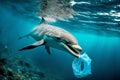 People are destroying the environment by polluting the sea and oceans with plastic. A world without plastic