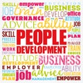 People Development word cloud collage, business concept background Royalty Free Stock Photo