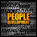 People Development word cloud collage