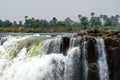 Devil`s Pool at the head of Victoria Falls Royalty Free Stock Photo