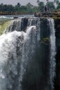 Devil`s Pool at the head of Victoria Falls Royalty Free Stock Photo