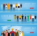 People of different occupations. Professions set. International Labor Day. Royalty Free Stock Photo