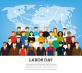 People of different occupations. Professions set. International Labor Day. Flat Vector