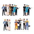 People different profession. Man and woman vector illustration set Royalty Free Stock Photo