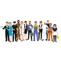 People different profession. Man and woman vector illustration set Royalty Free Stock Photo