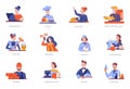 People of different professions. A set of vector illustrations. Royalty Free Stock Photo