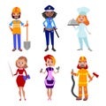 People different professions vector illustration. Royalty Free Stock Photo