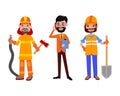 People different professions vector illustration. Royalty Free Stock Photo