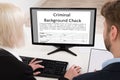 People Doing Criminal Background Check Royalty Free Stock Photo