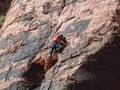 People doing rock climbing sports